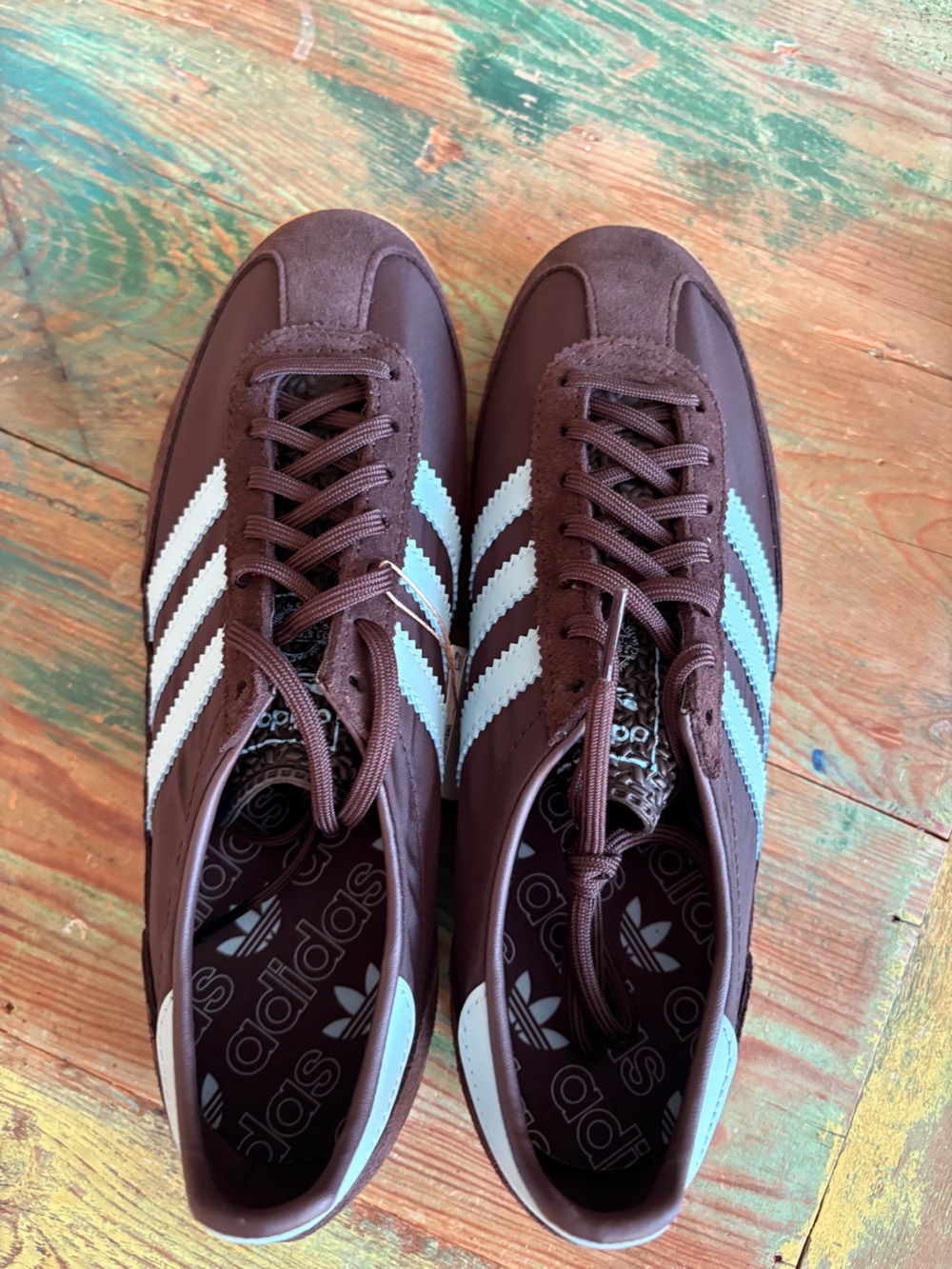 adidas Men’s Brown & White Samba-inspired Low Profile Sneaker
